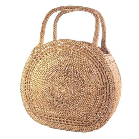 Ellen and James Tan Basket Bag - Picture 1 of 4